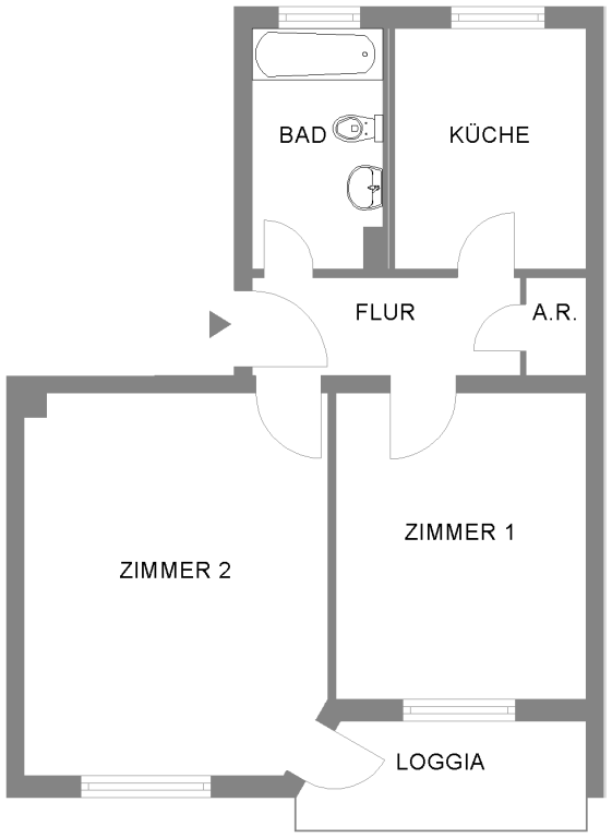 2 Zimmer, 54,4 m² in Braunschweig · Bechtsbütteler Weg 20 – Bild 5
